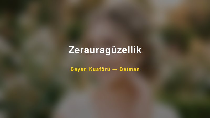 Zerauragüzellik — Batman Kır Düğünü Mekanı Rehberi