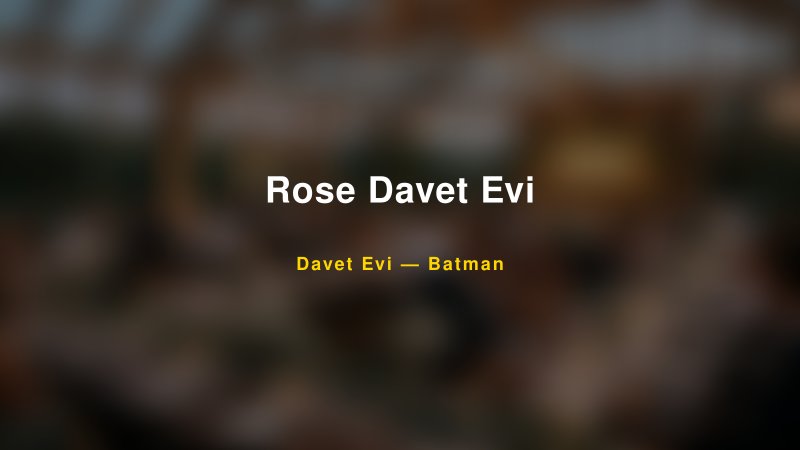 Rose Davet Evi — Batman Kır Düğünü Mekanı Rehberi